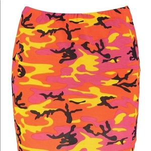 Boohoo Camo Mini Skirt